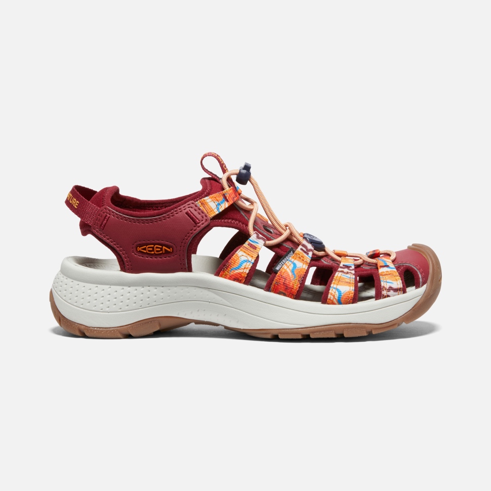 keen_orange_wave_red_womens_astoria_west_x_outdoor_afro.jpg Keen Orange Wave-Red Women's Astoria West x Outdoor Afro - Image 1