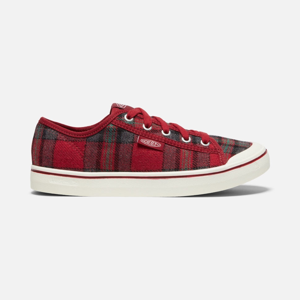 keen_red_plaid_red_dahlia_womens_elsa_v_sneaker.jpg Keen Red Plaid-Red Dahlia Women's Elsa V Sneaker - Image 1