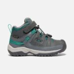 Keen Steel Grey-Porcelain Little Kids' Targhee Waterproof Boot