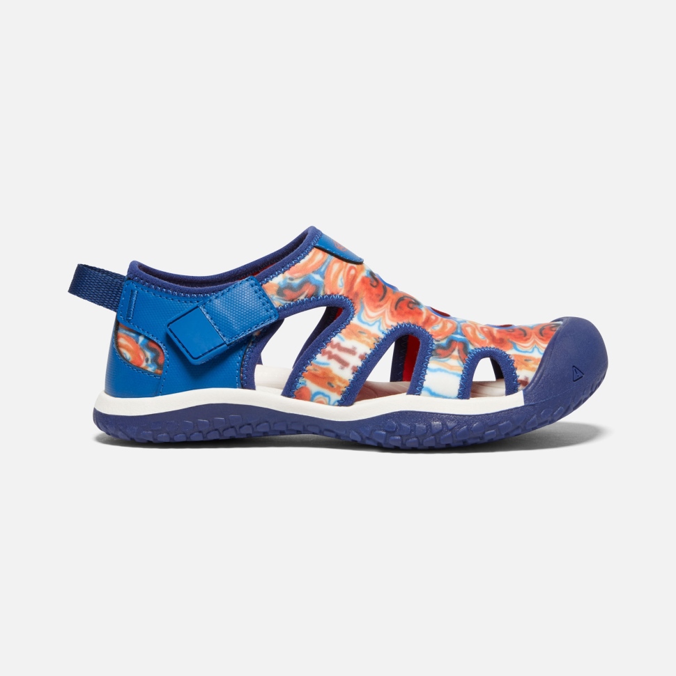 orange_peel_blue_big_kids_stingray_x_outdoor_afro_keen.jpg Orange Peel-Blue Big Kids' Stingray x Outdoor Afro Keen - Image 1