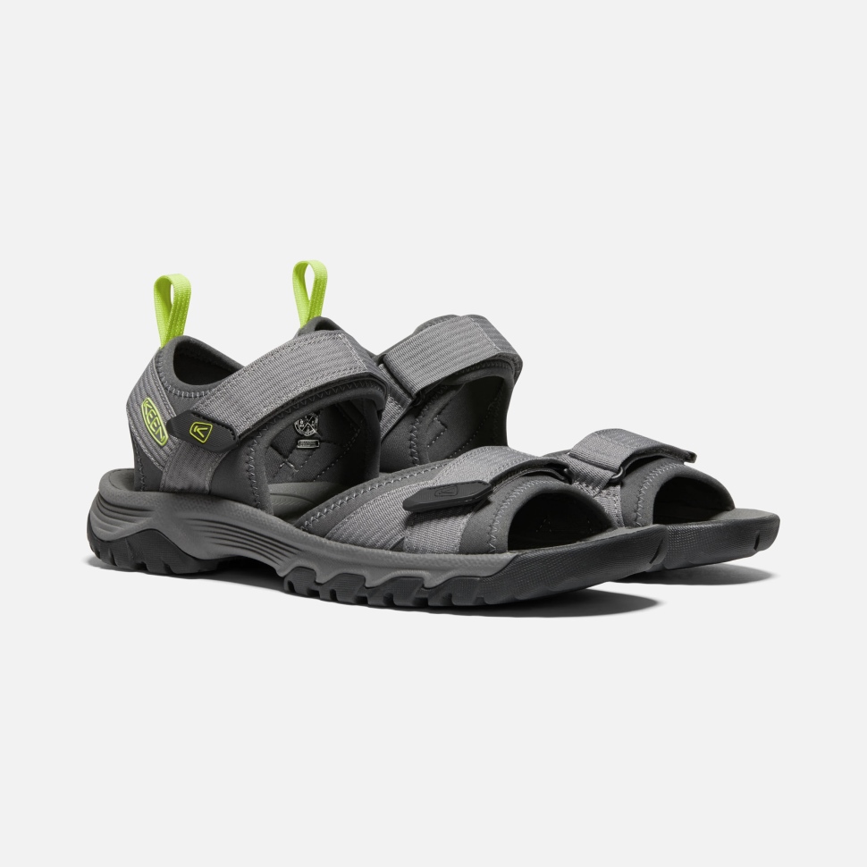 Steel Grey-Evening Primrose Men's Targhee III Open-Toe H2 Keen - Image 6